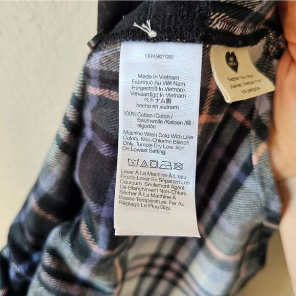 Madewell Multicolor Flannel Long Sleeve Button Down Shirt Small - Picture 4 of 5